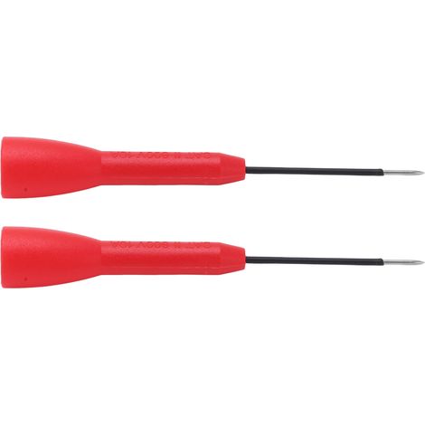 Testeur de Tension Pointe de Perçage 1mm 600V 10A Rouge, 2 Pièces pour Multimètre (1/5)