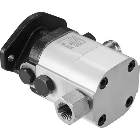 Mophorn Hydraulic Log Splitter Pump - 22GPM, 2 Stage, 4000PSI. 1" Inlet, 3/4" NPT Outlet, 3600 RPM. Aluminum Gear Pump for Small Engine. (1/5)