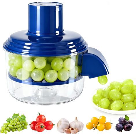 Éplucheuse Électrique - Pour Raisins Cerise Tomates Cœur De Boeuf Ail - Moteur 50 W Rechargeable Sans Fil - Usage Cuisine Pique-Nique Préparation Salade - 1 Pièce (1/5)