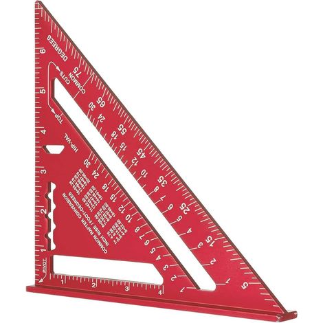 180 mm Equerre Menuisier, Aluminium Regle, équerres de charpentier triangulaire épaissi à 45 90 Degres, haute précision mesure outillage, pour charpentier, couvreur, ingénieur (1/5)
