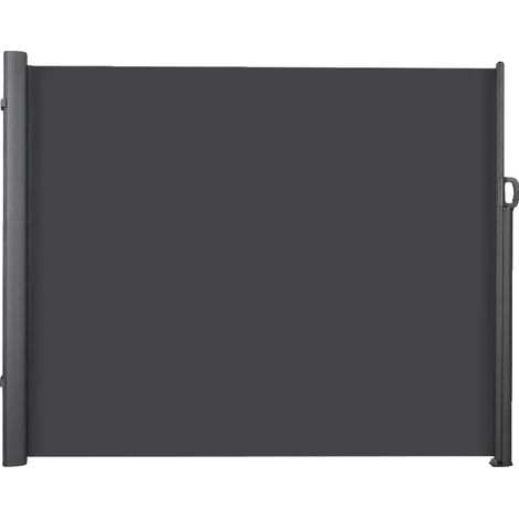 Auvent latéral, ombre de jardin, design léger, protection UV, 3.5x1.8m Gris Foncé (1/2)