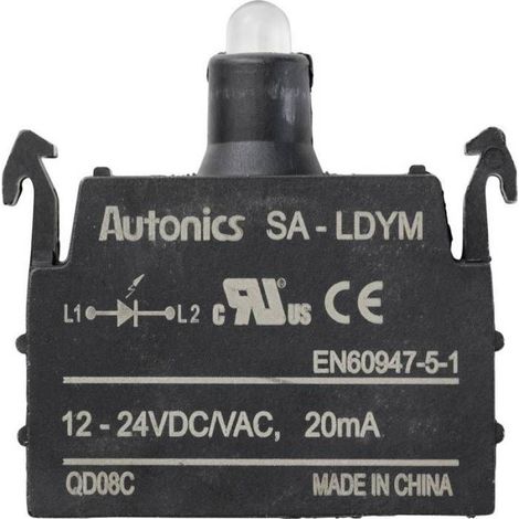 Élément LED - Jaune - 12 V / 24 V - Pour Signalisation Automobile et Industrielle - 1 Pièce