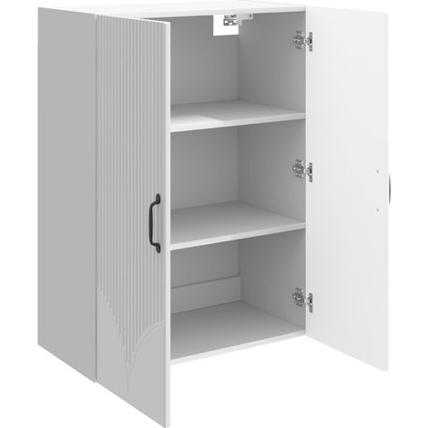 Armadietto a muro Mobiletto a muro Bianco Lucido 66 x 34,5 x 90 cm DAS520591 (1/5)