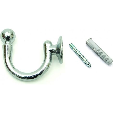 Ganci raccoglitenda super cromo - mm.48 - 20 pz