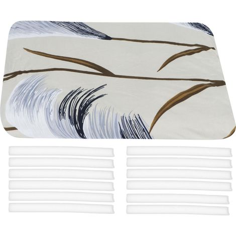Housse de canapé 4 places Tissu polyester extensible antidérapant doux résistant aux taches protection meubles salon (1/5)
