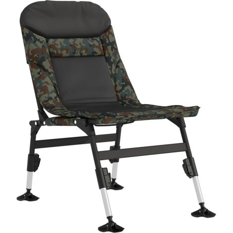 Chaise de jardin,Chaise de pêche avec pieds à boue réglables pliable camouflage CFW4058846 (1/5)