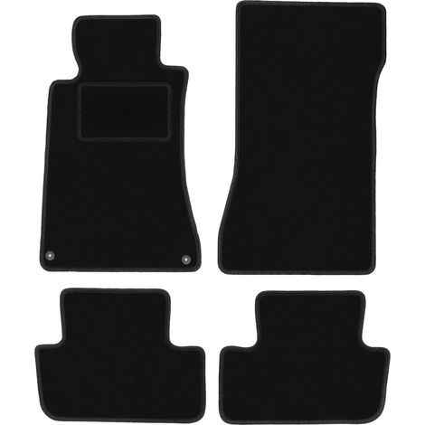 Tapis en velours noir pour : Mercedes CLK W209 coupé (1997-2009) (1/5)
