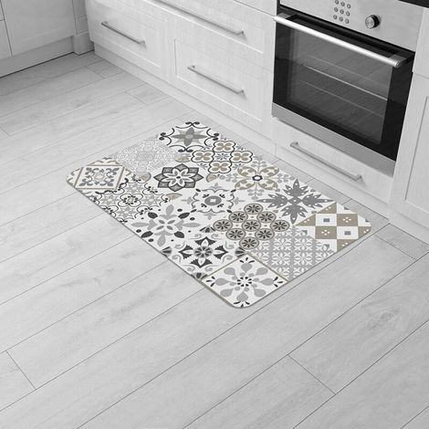 Tapis en mousse PVC 45 x 75 cm Salou Naturel (1/2)