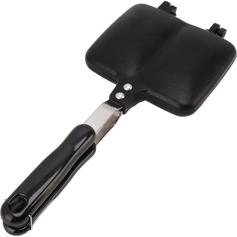 Lebensmittelechter, doppelseitiger Antihaft-Pfannen-/Sandwichtoaster mit Haken für den Hausgebrauch (1/5)