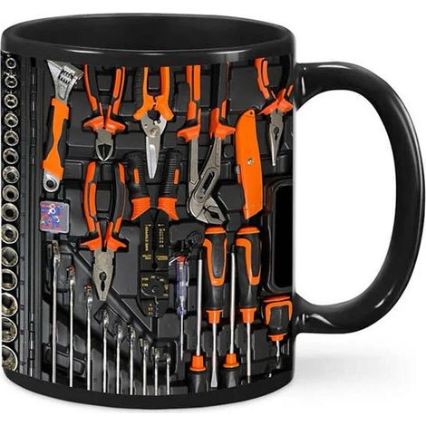 Tasse/Gobelet en céramique - A - 325 ml (Boîte à outils du mécanicien)