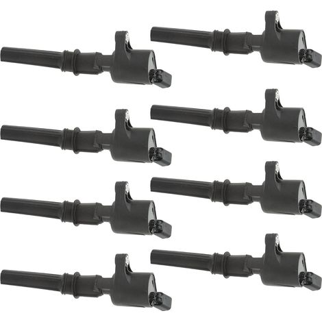 Bobines d'allumage FD502 en métal, hautes performances et stables, pour moteurs Ford E-150, E-250 et E-350 (lot de 8) (1/5)