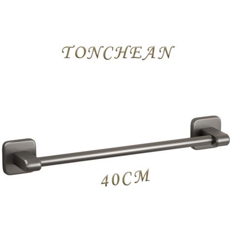 royaluxe -Pas besoin de percer des trous Porte-Serviettes de Salle de Bain Anneau de Serviette Mural 40 cm,Gris pour support de couvercle de casserole de cuisine et porte-serviettes de salle de bain, (1/5)