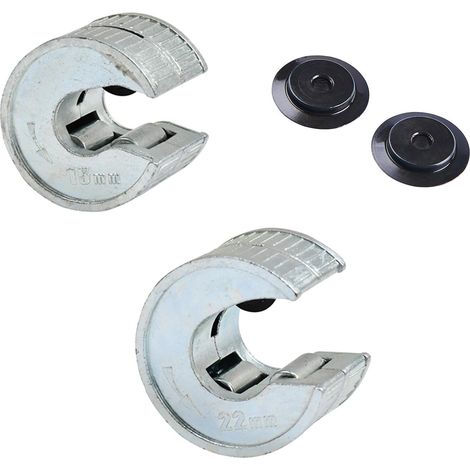 Dapetz ® 15mm and 22mm Pipe Slice Tube Cutter Copper Pipes with 2 Replacement Cutting Wheels Ideal for Copper Pipe, Stainless Steal Tubing, Metal, Plastic, Brass Plumbing (1/5)