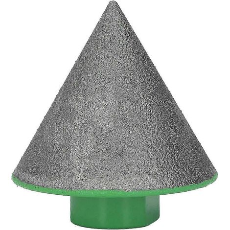 Fraise à chanfreiner diamantée verte M14, utilisation simple, angle de base de 60°, pour le polissage et le façonnage, 50 mm/2 pouces (1/5)