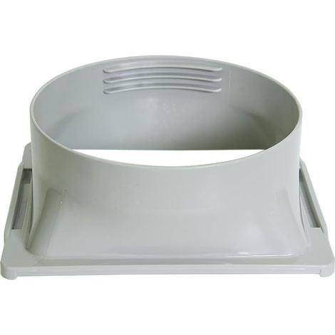 Adaptateur Tuyau Climatiseur Mobile, Raccord de Connecteur Rectangulaire de Conduit D'échappement de Climatiseur pour 150 mm Tuyau D'échappement (1/4)