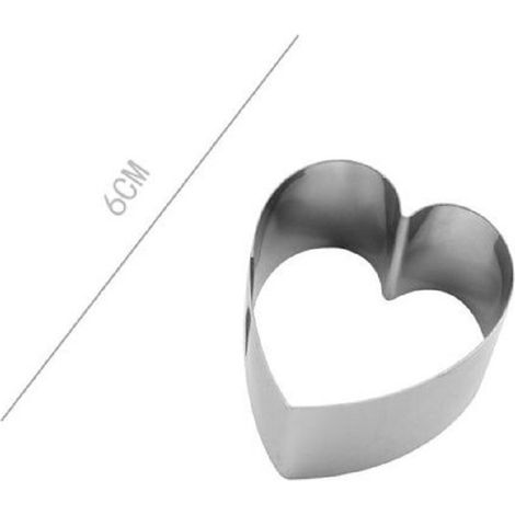 Kaela - Set 6 Pz Forme A Cuore Per Dolci Biscotti Cake Design Stampini Torte 6 Cm 98932 -
