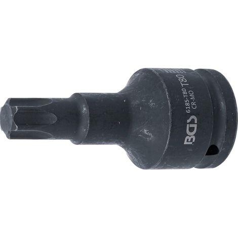 Kraft-Bit-Einsatz Länge 100 mm Antrieb Innenvierkant 20 mm (3/4") T-Profil (für Torx) T80 (1/3)