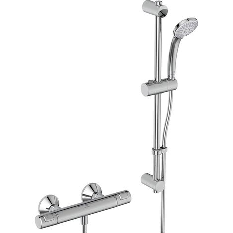 Ideal Standard Ceratherm T25 Thermostatic Bar Shower Mixer with Shower Kit - Chrome