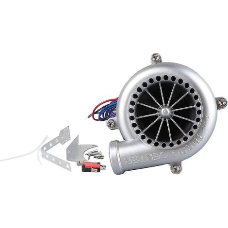 Simulateur de soupape de décharge turbo 12V argenté avec son extraordinaire, simulateur électronique de fausse soupape de décharge pour voitures et motos (1/5)