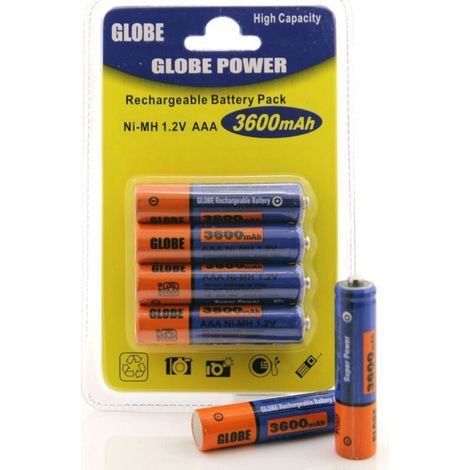 4 Aaa Rechargeable Ministile Batteries 3600 Mah Ni-mh Battery Pack