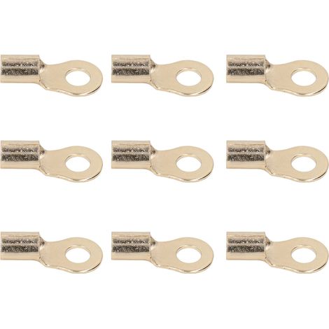 Lot de 25 cosses à œillet de 8 mm (calibre 6) pour câbles de batterie, avec gaine thermorétractable, pour boîtier de distribution. (1/5)