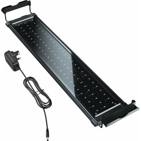 Lámpara LED de espectro completo para acuario con soportes extensibles, apta para acuarios de agua dulce/salada y plantados (Lb-60-90cm) (1/5)