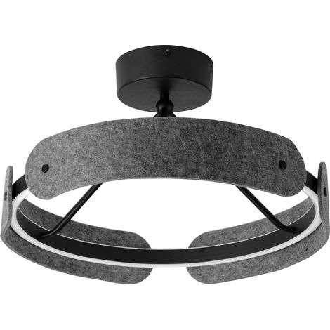 Decor Curve Felt Ceiling 33W 830 Dark Grey (1/5)