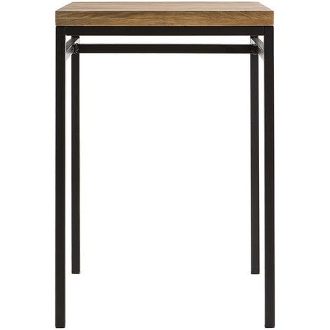 Tavolo alto quadrato in legno di mango e metallo Nero YPSTER (1/5)