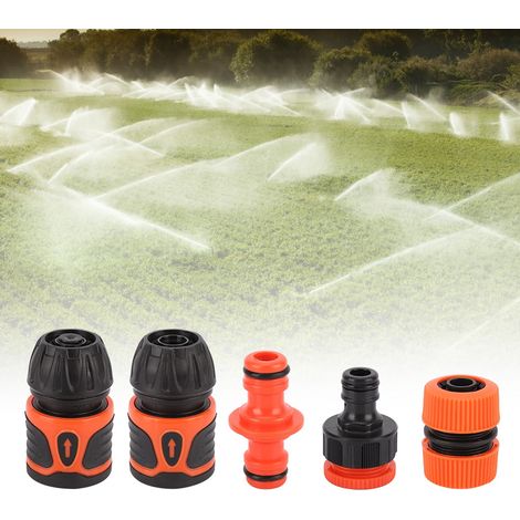 5-teiliges Schnellkupplungs-Set für Gartenschläuche, Wasserrohradapter, Zubehör für den Haus- und Gartenbereich für 1/2-Zoll-Schläuche (1/5)