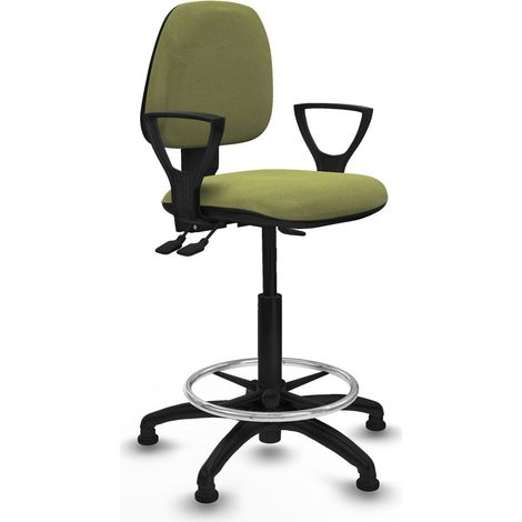 Sgabello piqueras y crespo Comfort Ergonomico verde oliva (1/2)