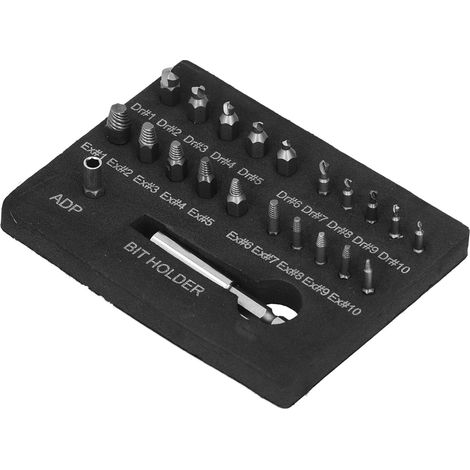 Kit de 22 extracteurs de fil cassé en acier rapide avec rallonge standard de 60 mm (1/5)