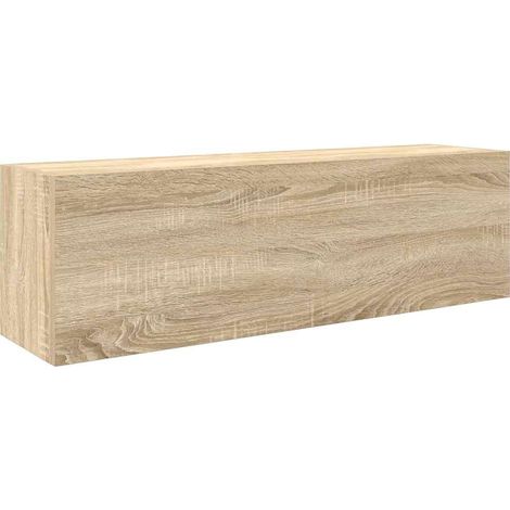 Maison Exclusive - Bad-Wandschrank Sonoma-Eiche 100x25x30 cm Holz