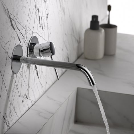Imex - Grifo Monomando Lavabo Empotrado Cromado (1/2)