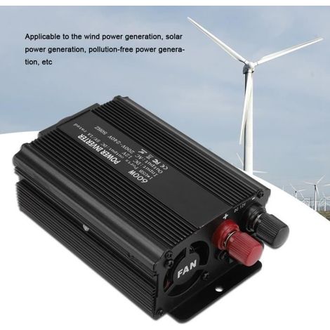 Onduleur à onde sinusoïdale pure 12 V Convertisseur 220V 600W Onduleur avec panneau solaire pour ménage -BOH (1/4)