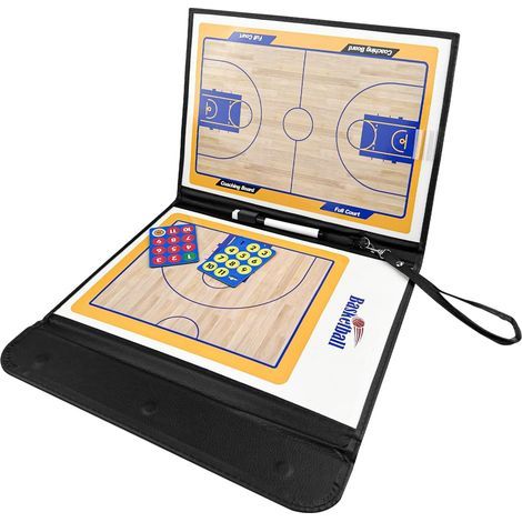 Cuir Tactique Conseil, Portable Coaching presse-papiers, effaçables à Sec Entraîneur presse-papiers, Carte avec le support, des Tactiques de Communication, de Coaching presse-papiers, pour le Jeu de B (1/5)