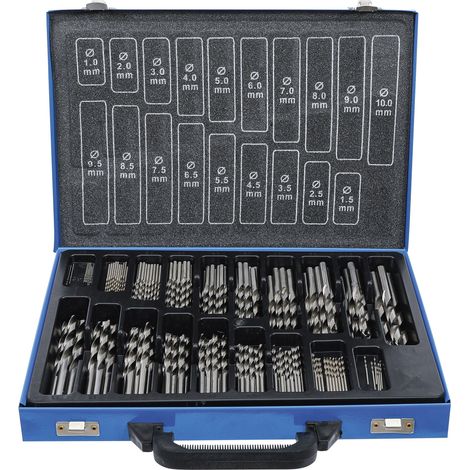 BGS juego brocas espiral HSS 1 - 10 mm 170 pzs. - 1995 (1/4)