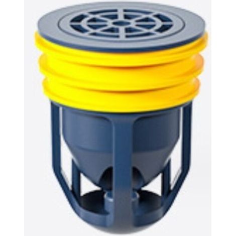 Bouchon de douche en silicone avec noyau de siphon de sol et déodorant bleu (1/5)