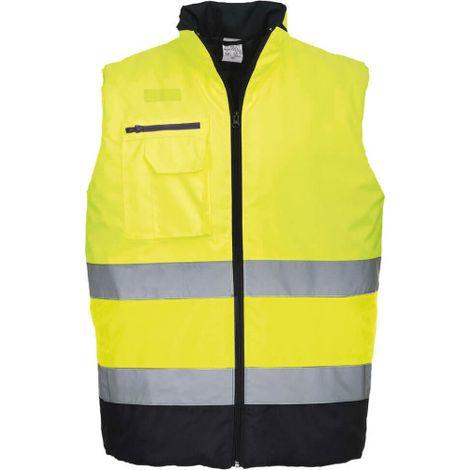 Chaleco de alta visibilidad amarillo/marino 2XL