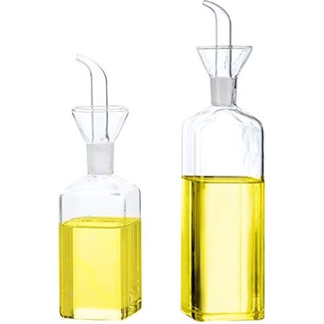 Dispensador de aceite de oliva - diseño antigoteo - 1 unidad - vidrio apto para uso alimentario (1/5)