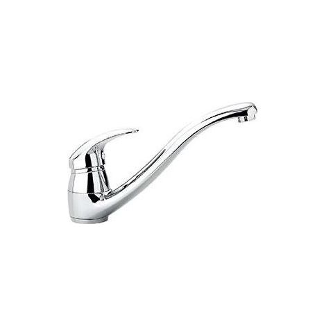 Emmevi 7095 Anubis Miscelatore Mono Splitcomando con bocca girevole Grigio-Bianco Antico