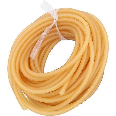 Tube élastique en latex naturel de 10 m, jaune, idéal pour la chasse et les activités de plein air. (1/5)