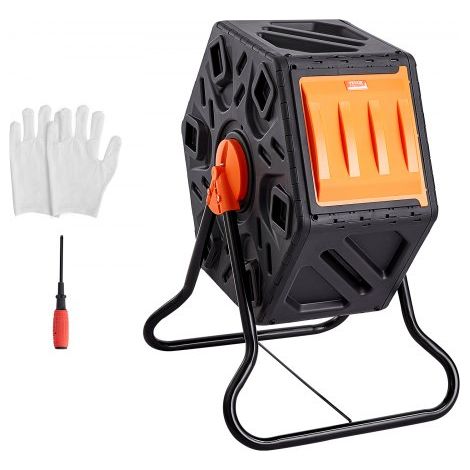 Composteur de Jardin Rotatif 70 L Bac à Compost Rotatif 360° en (1/5)