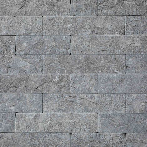 Pierre de parement d'Egypte Grise 10-20-30x7 cm Eclaté Vieilli (paquet de 0,168 m²) - RO'MA NATURE