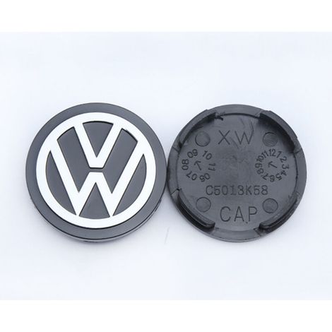 4 Stück Volkswagen 58mm Radkappen, Standard-Radabdeckungen mit Logo für modifizierte Felgen (1/4)