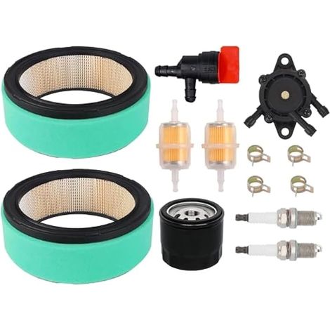 47 083 03-S Filtre à air 24 393 16-S Pompe à carburant pour Kohler CH18 CH20 CH22 CH23 CH25 CV1-CV23 Moteur tondeuse à gazon 12 050 01-S Kit de réglage de filtre à huile Remplace 47 883 (1/4)