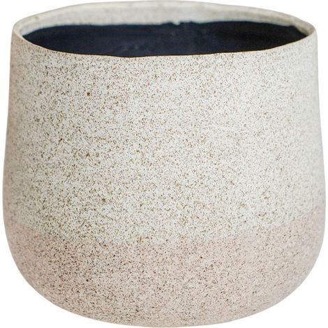 Celeste Planter - Ceramic - L21 x W26 x H26 cm - Cream