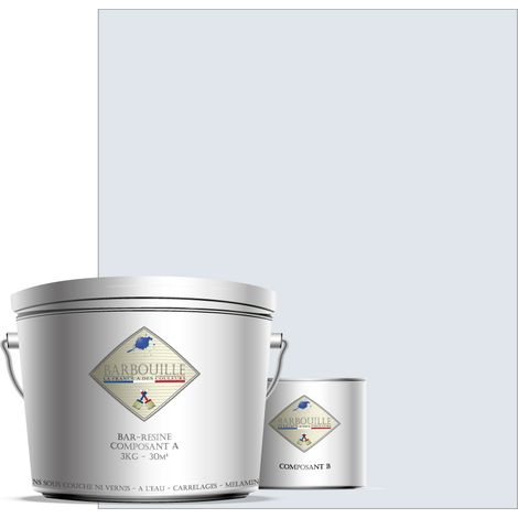 Peinture résine époxy 2,5L MAT 25m²Gris Souris Innocent