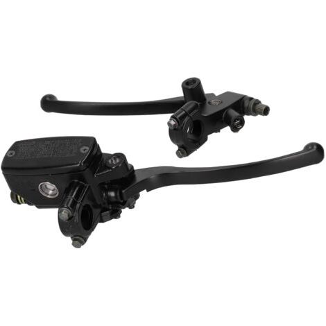 Ensemble de levier d'embrayage de frein hydraulique de moto universel, 22mm, en alliage d'aluminium CNC noir (1/5)