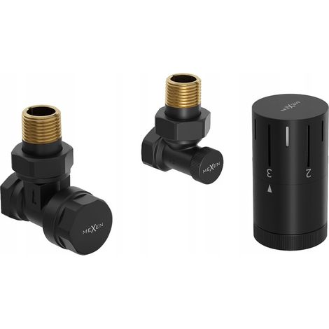 Mexen G05 thermostatisches Eckventil-Set, schwarz - W901-958-70 (1/3)