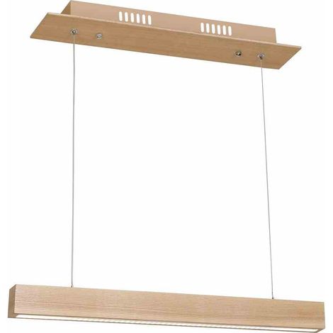 Suspension LED 12W 60cm bois clair Timber 3000K Milagro (1/5)